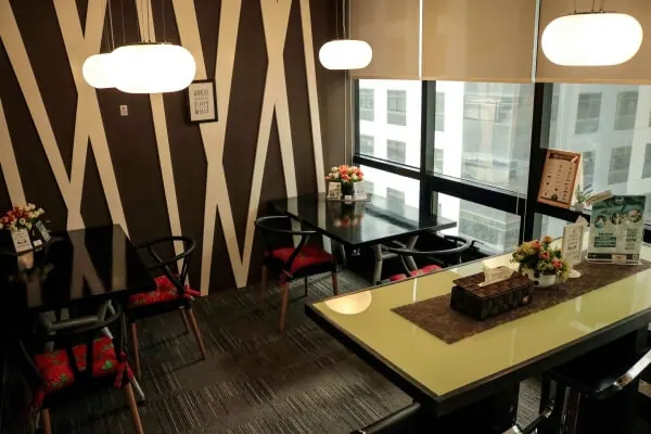 Meeting room at vOffice Fort Legend Tower, our Manila head office