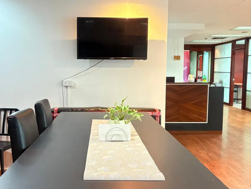 Conference room with a Smart TV